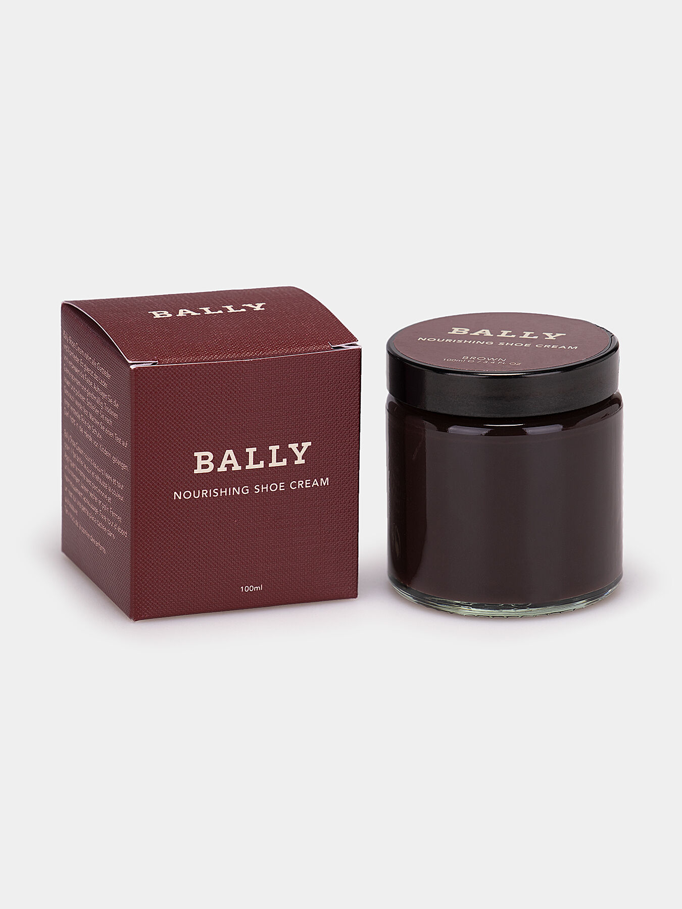 Nourishing cream for shoes in brown color brand BALLY Globalbrandsstore en