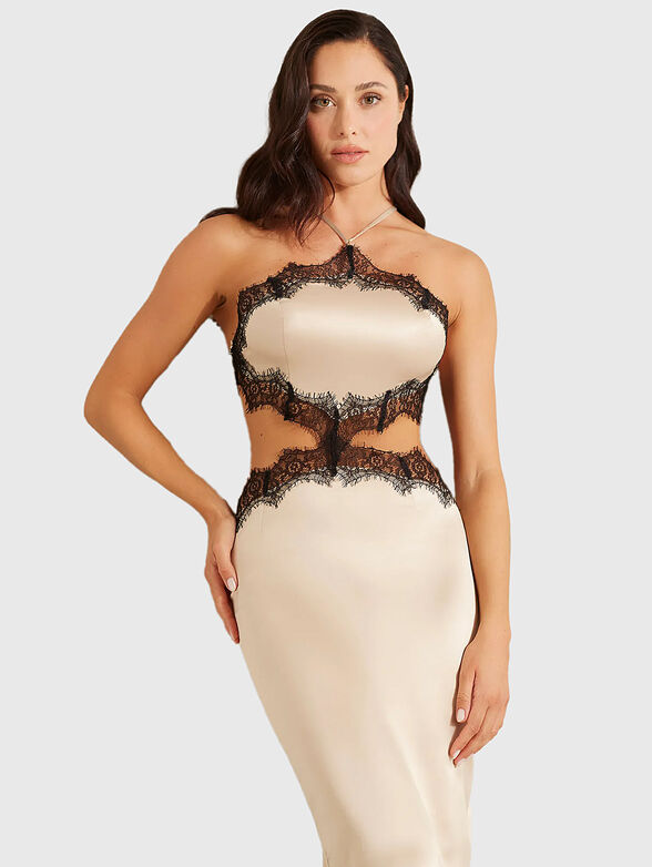 NIGHT GALA nightgown with lace details - 4