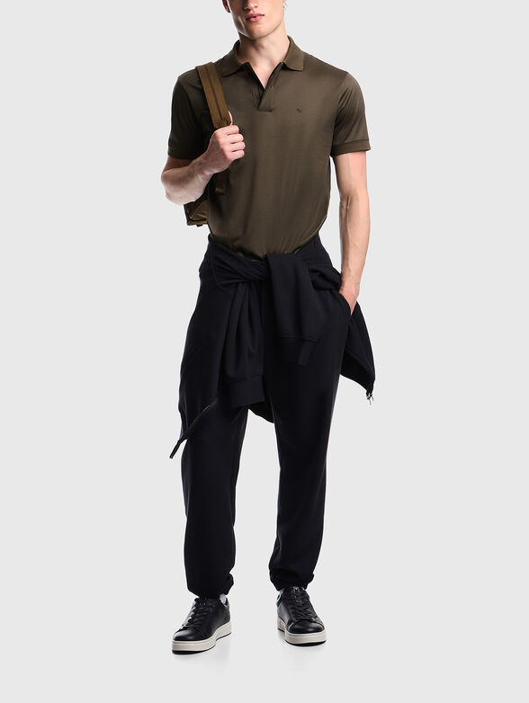 Cotton-blend polo shirt - 2