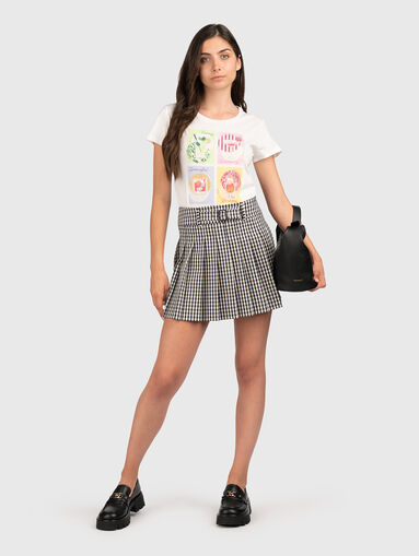 Pleated viscose blend skirt - 5