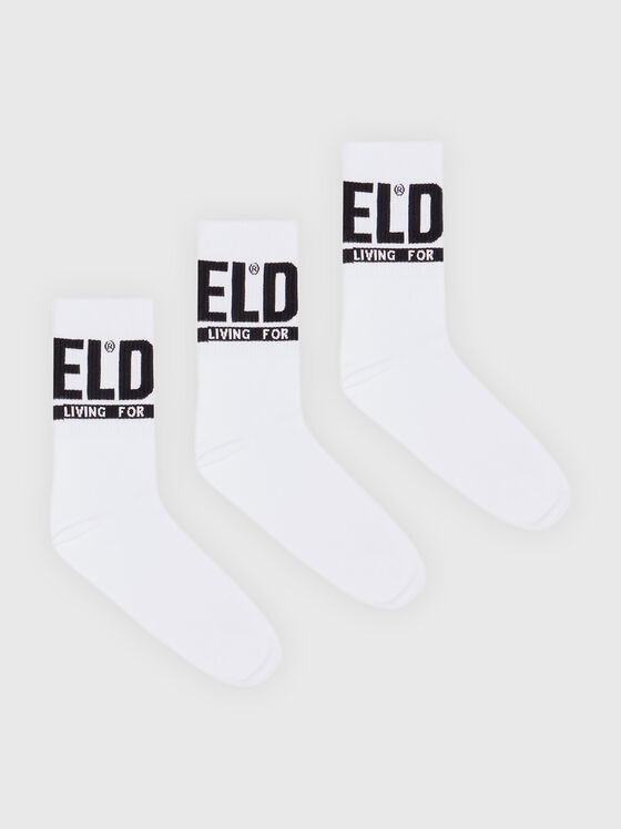 Комплект от три чифта чорапи с лого - 1