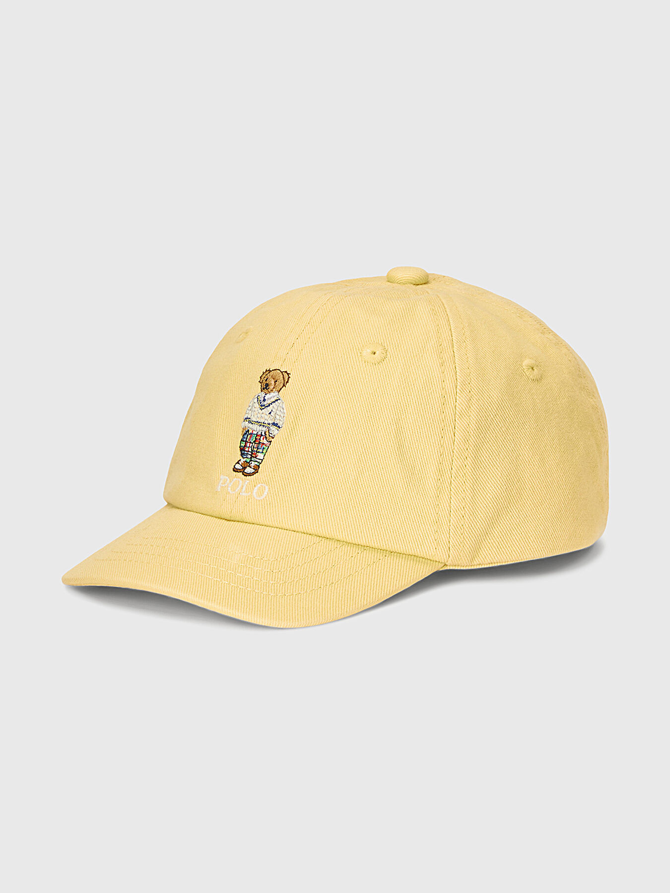 Yellow cap with Polo Bear embroidery brand POLO RALPH LAUREN