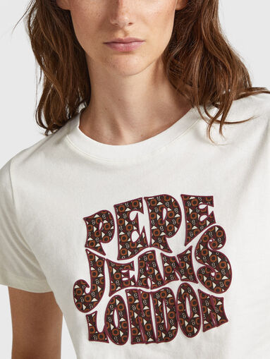 CLARITZA T-shirt with accent logo - 4