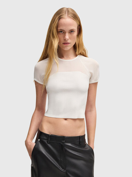 SLEVETTA short T-shirt with accent back - 1