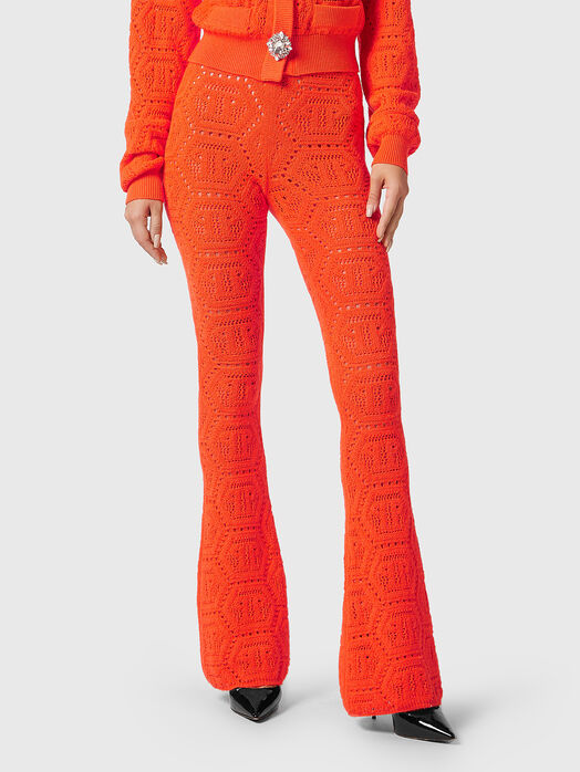 Fluo knit trousers 