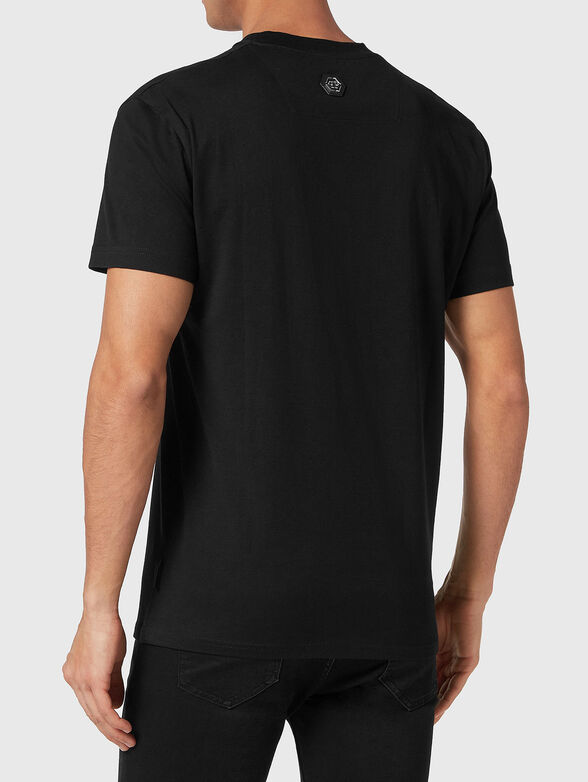 Logo print T-shirt in beige - 3