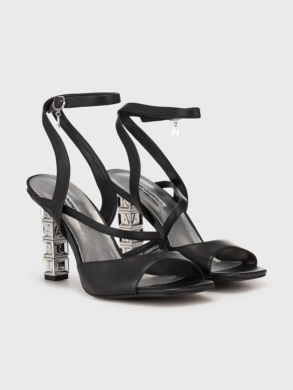 KOLUMN leather heeled sandals - 1