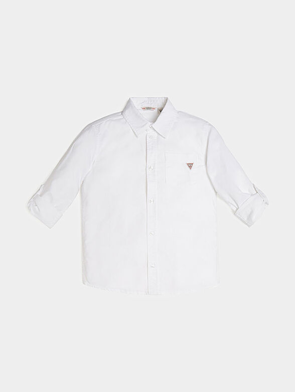 Cotton shirt in white color - 1