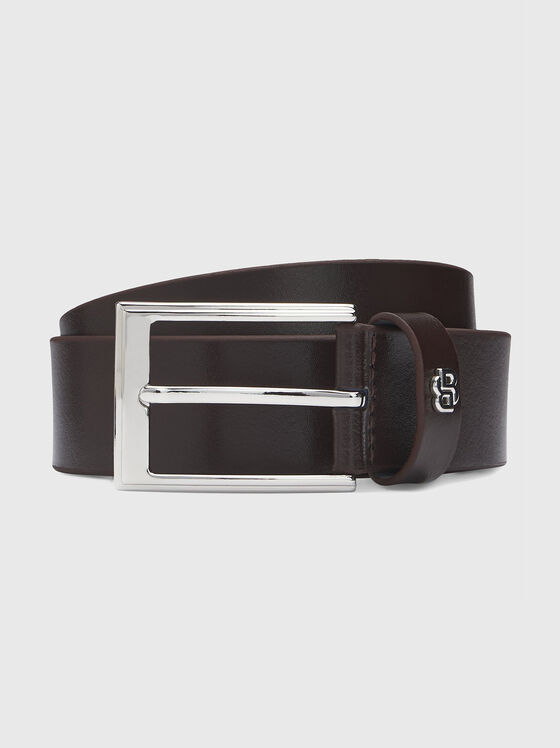 Кожен колан с лого детайл - 1