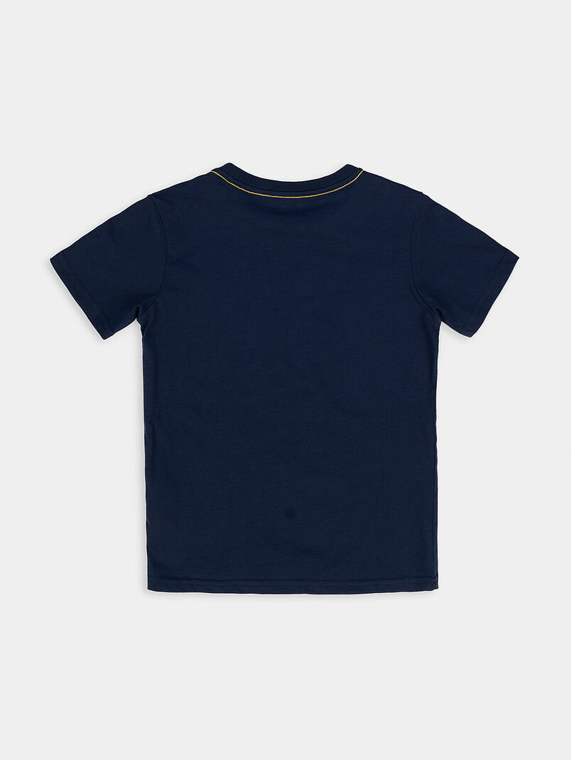 T-shirt with a triangular neon logo - 3