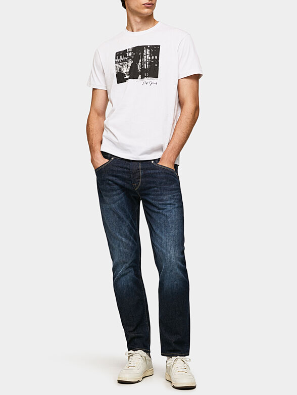 TEAGHAN black T-shirt with photo print - 2