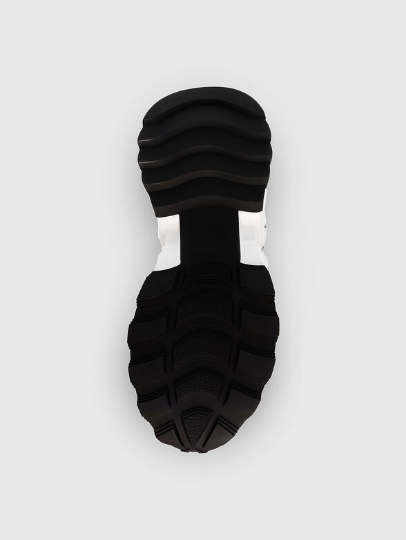 TAZMANIA white sneakers with brown details - 5