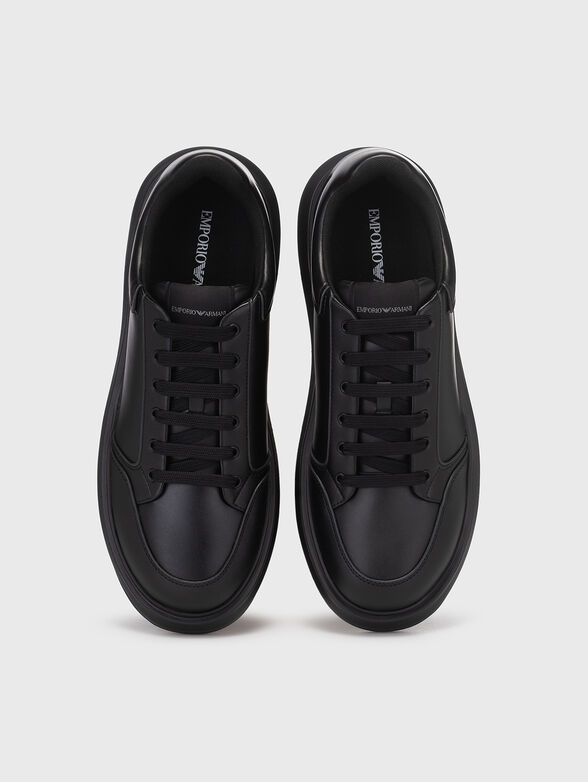 Black sneakers with logo  - 6