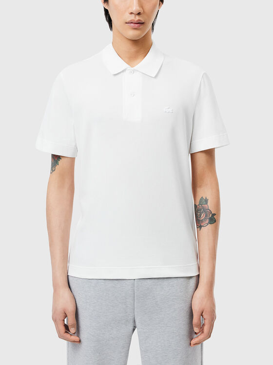 Logo-detail polo shirt in black - 1