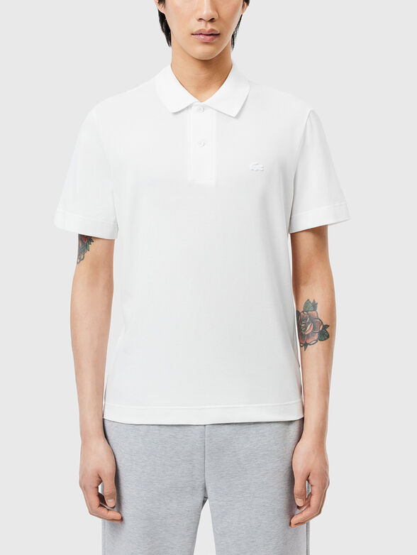 Logo-detail polo shirt in black - 1