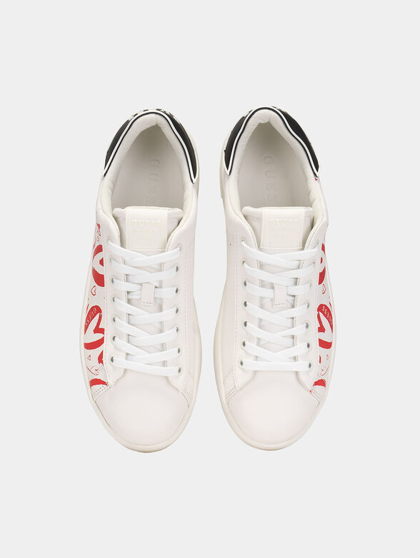 ROCKIES7 sneakers with red heart print - 6