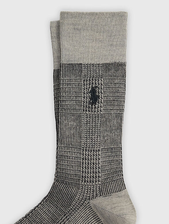 Wool blend socks with logo - 2