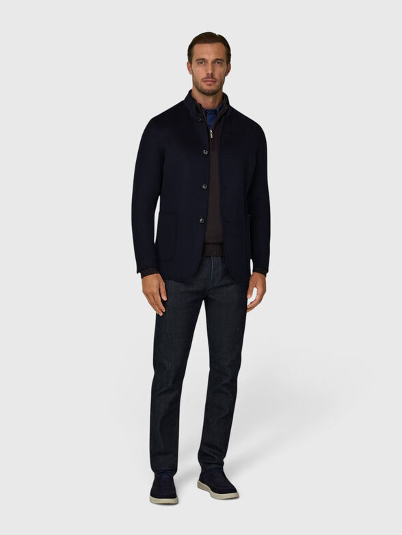 KYOTO Dark blue wool blazer - 3