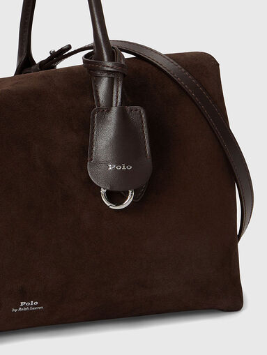Suede bag with logo - 4