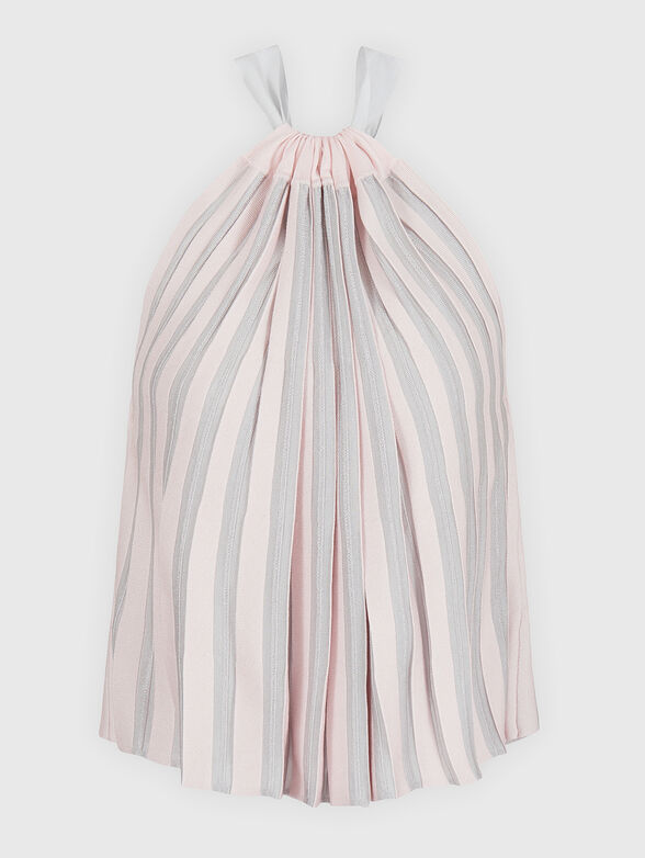 Pleated top with halter neckline  - 6