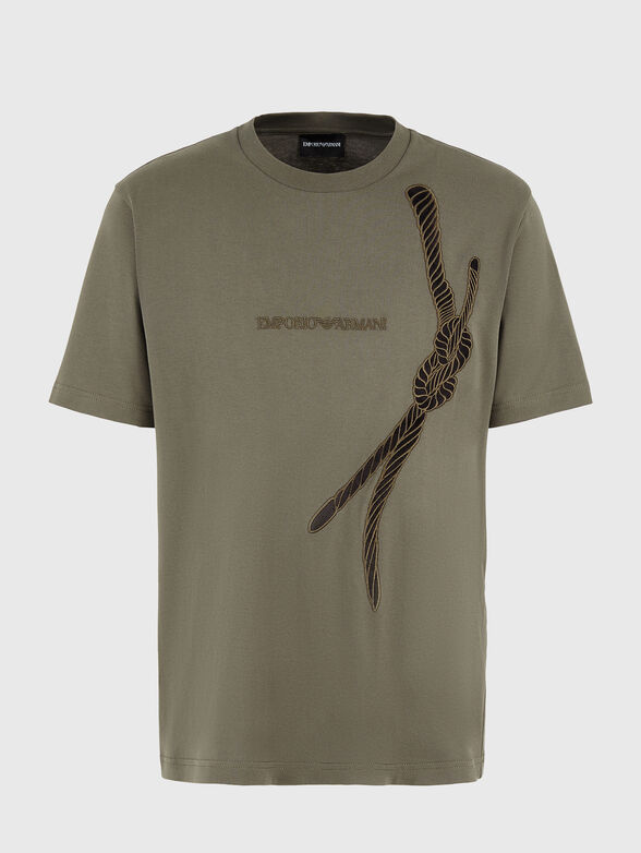 T-shirt with accent embroidery - 1