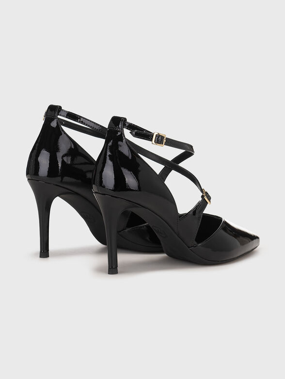 Black leather pumps - 3