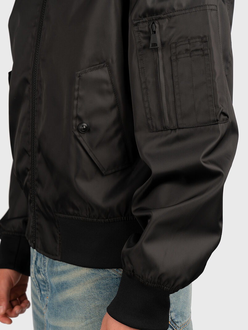 Bomber jacket with print on the back - 3