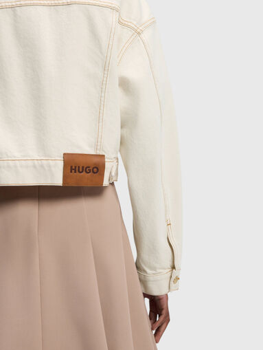 GISOLIA cropped denim jacket - 4