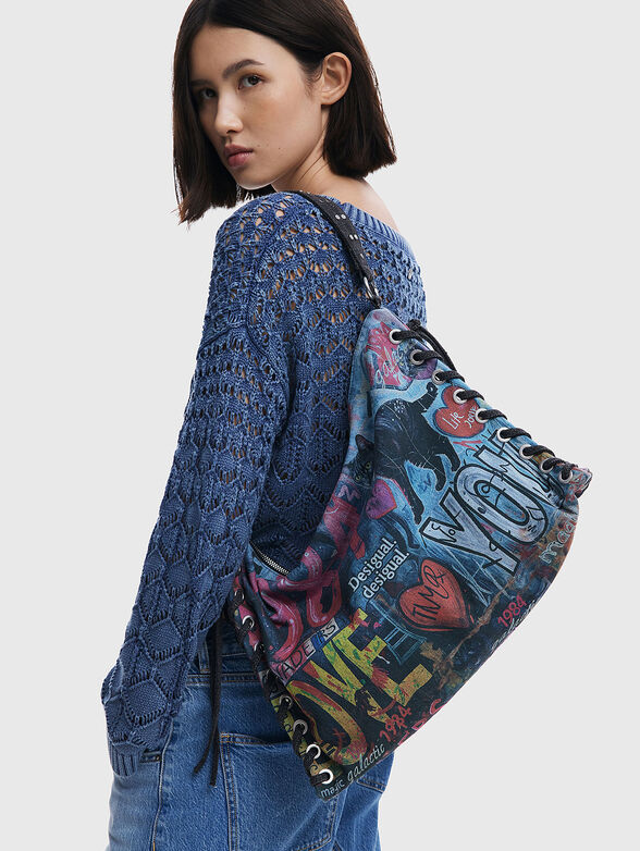 Bag with graffiti print - 2