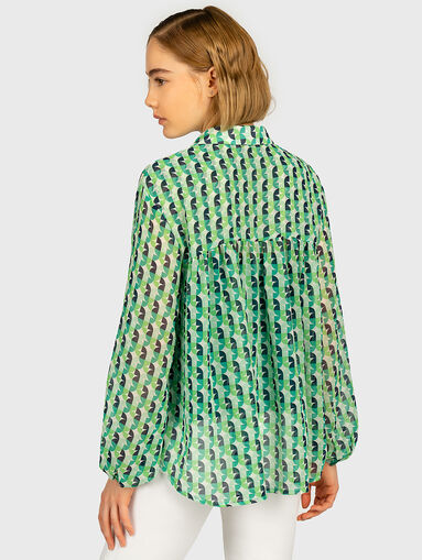 ANDREA Blouse with retro print - 3