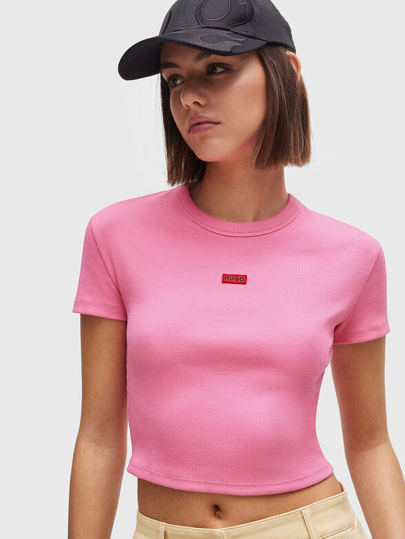 DELUISA cropped T-shirt in elastic ripstop - 4