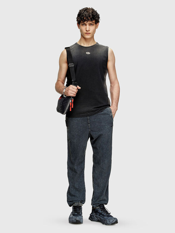 T-BRICO-NEW cotton top with logo detail - 2