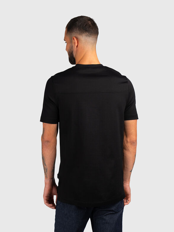 Cotton T-shirt with embossed texture - 3