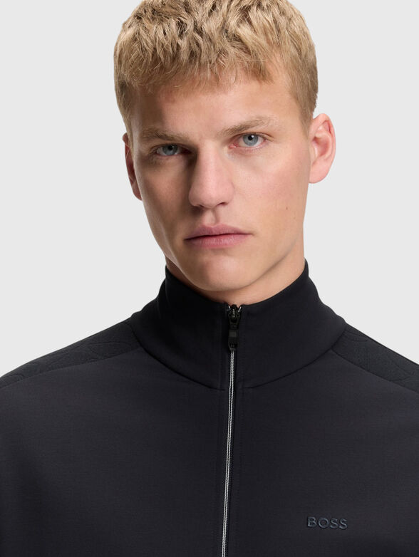 Sweatshirt with jacquard trim - 4