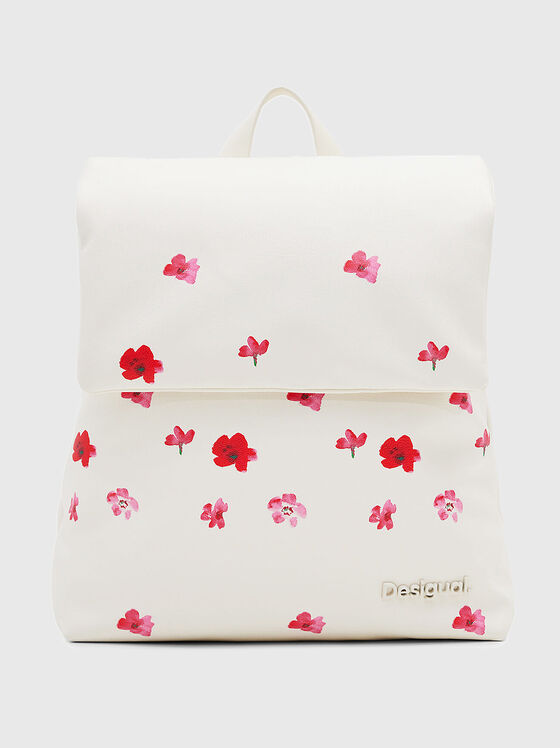Backpack with floral accents - 1