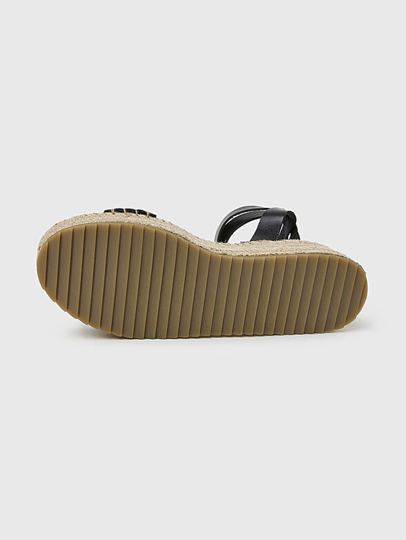 KATE BRAIDED sandals with leather details - 5