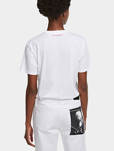 Black t-shirt with graphic art print - 4