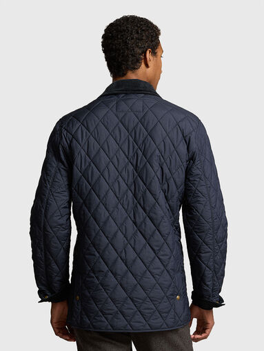 Navy blue quilted jacket - 3