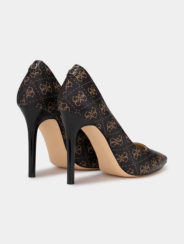 Court shoe with logo print - 3
