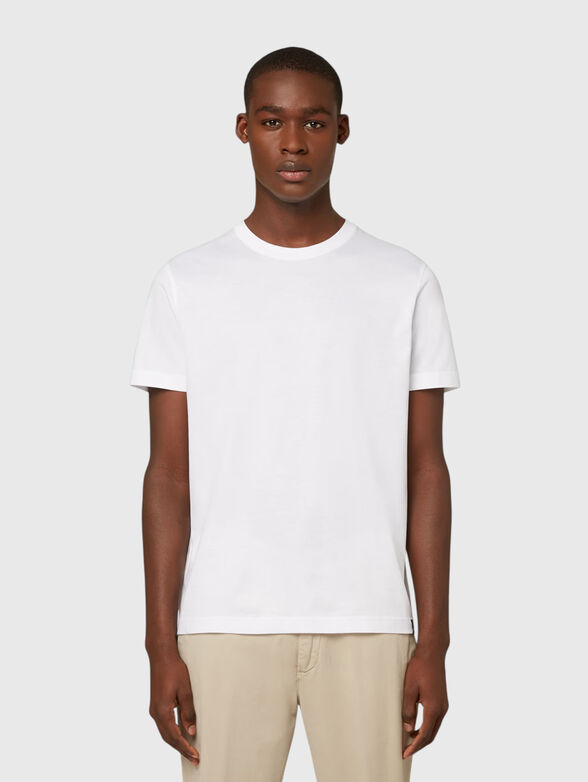 White cotton T-shirt - 1