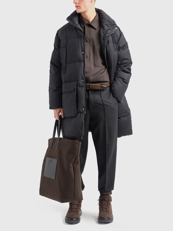 Long sleeve shirt in brown colour - 2