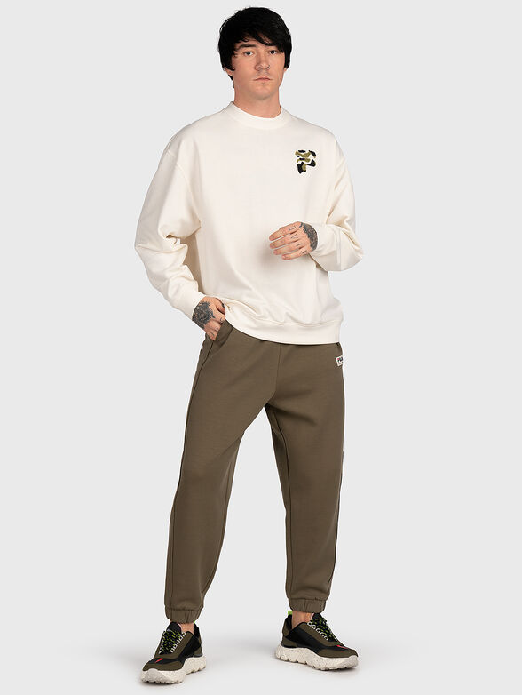 COSENZA black sweatshirt with accent element - 2