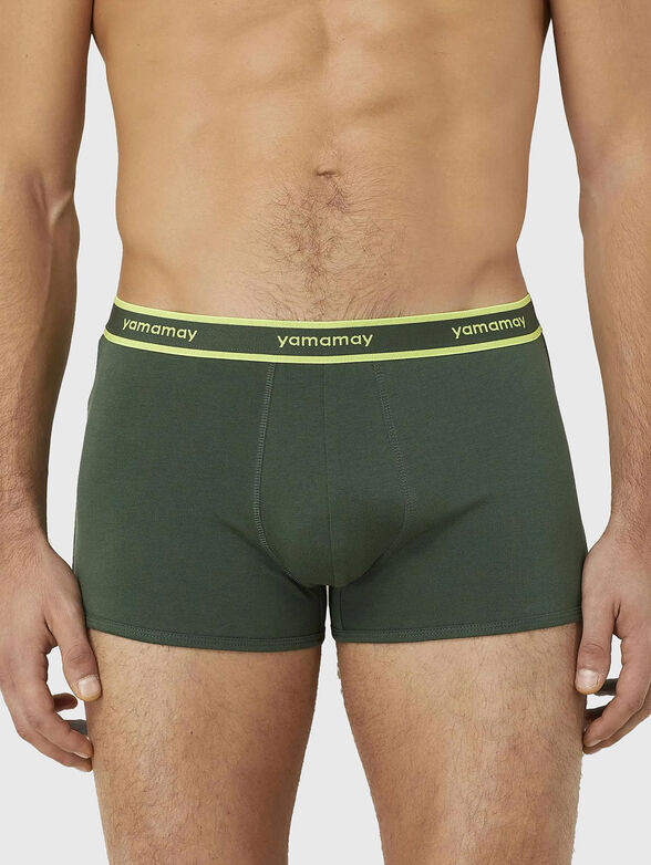NEW FASHION COLOR cotton boxers with logo embroidery - 1