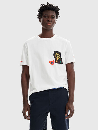 Shorts with denim accents  - 4