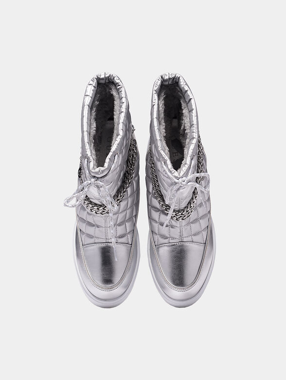 FARIBA Ankle boot in silver color - 6