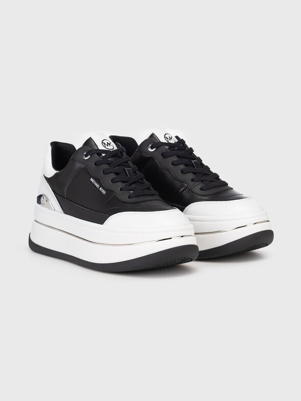 HAYES leather sneakers on platform - 2