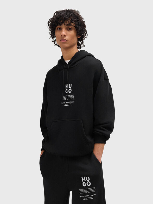 Sweatshirt with accent back - 1