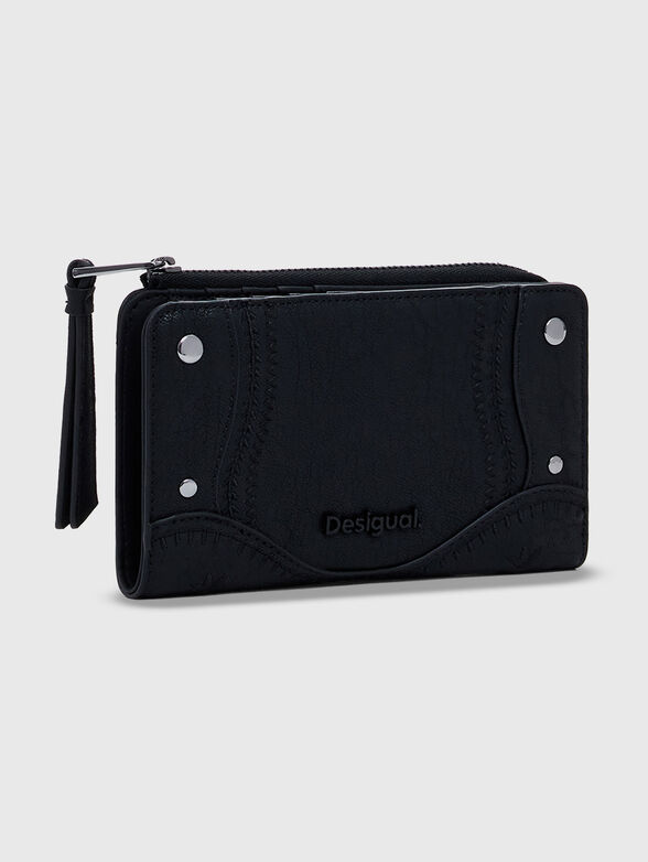 Wallet with eyelets and logo - 3