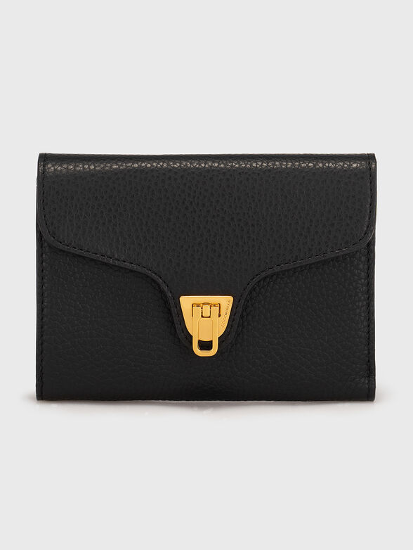  Black leather purse - 1