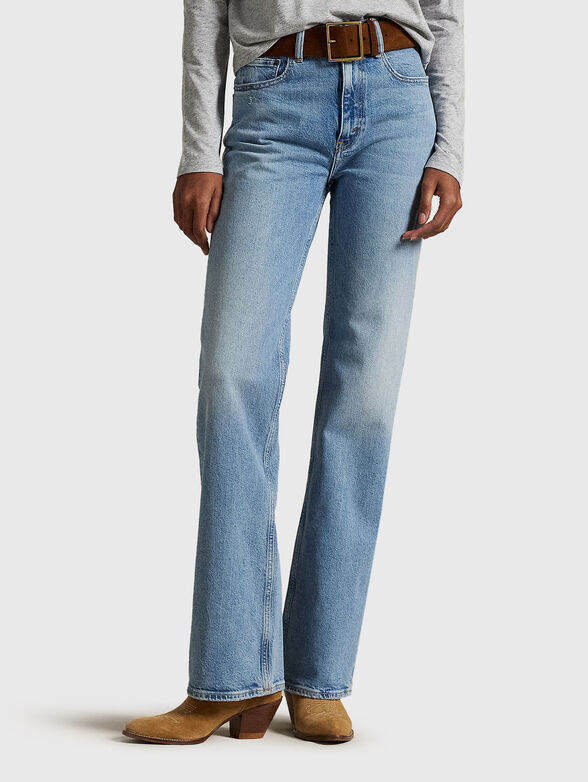 Straight jeans with logo - 1